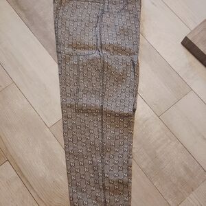 Gucci Gray Patterned Dress Pants & Jacket XL Jacket 38 Pants